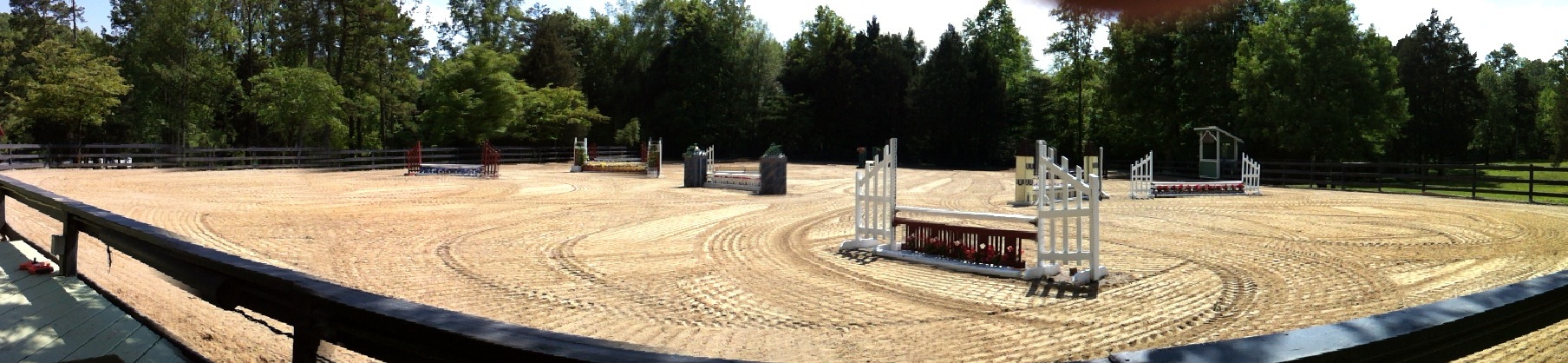 The main show ring at Fiesta Farm