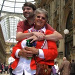 Michael & Susan in the Milan mall, 2012.